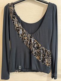 Blusa con paillettes da donna