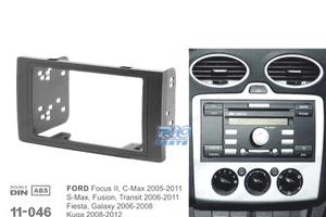 TELAIO NERO RADIO 2-DIN PER FORD FOCUS C-MAX S-MAX