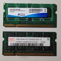 RAM DDR2 per notebook 2×1GB SO-DIMM