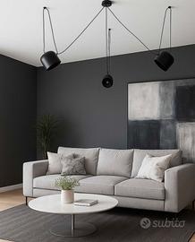 Lampada tripla sospensione col.grigio (simile AIM)