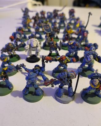 Lotto Warhammer 40K Space Marines Ultramarines