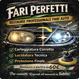 Restauro fari opacizzati Valle D'Aosta