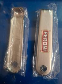 Apribottiglia vintage Peroni. 2 pezzi.