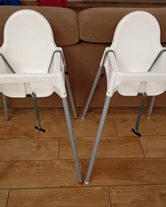 1 Seggiolone con vassoio pappa Ikea