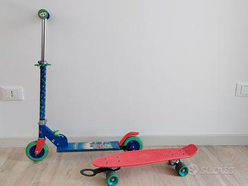 skateboard e monopattino bambino