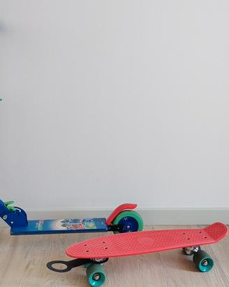skateboard e monopattino bambino
