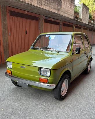 Fiat 126 1972 iscritta ASI – verde oliva originale