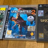 Giochi uncharted 1-2-3 per PS3
