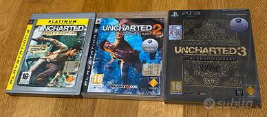 Giochi uncharted 1-2-3 per PS3