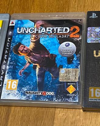 Giochi uncharted 1-2-3 per PS3