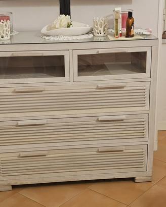 Set Camera da letto: Comò grande con due comodini