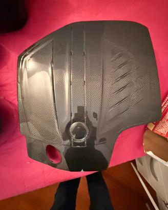 Coperchio motore BMW N55 carbonio vero mai montato