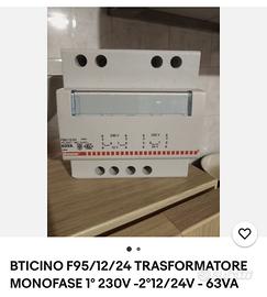 Trasformatore monofase biticino