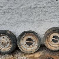 CERCHIO FIAT 500 D F L EPOCA RUOTA 8 BULLONI