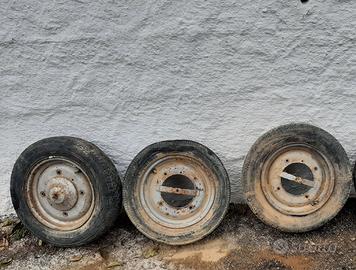 CERCHIO FIAT 500 D F L EPOCA RUOTA 8 BULLONI