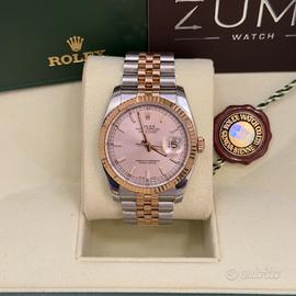 Rolex Datejust 36mm 116231 acc/oro rosa Pink Dial
