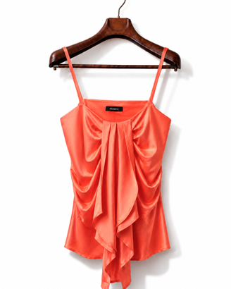 Top Max&Co. Donna 100% Seta Corallo IT 40 Spalline