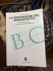 La descrizione del manoscritto