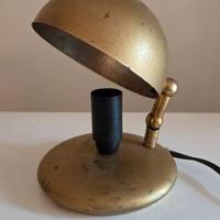 Lampada da tavolo vintage in ottone
