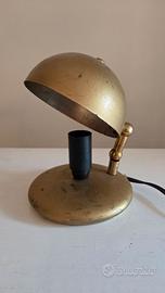 Lampada da tavolo vintage in ottone