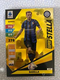 Carta panini super stella barella inter