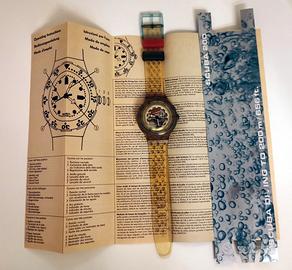 Swatch Scuba Diving 200 Watch JELLY BUBBLE SDK104