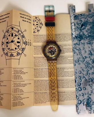 Swatch Scuba Diving 200 Watch JELLY BUBBLE SDK104