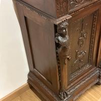 Comodino vintage legno di noce