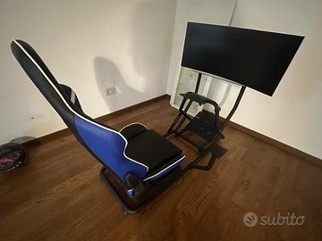 simulatore guida con monitor