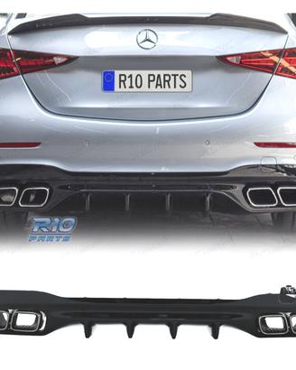 DIFFUSORE MERCEDES W206 AMG 21- LOOK C63 TERMINALI