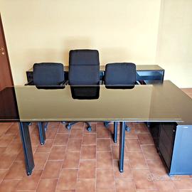 Set completo di Mobili per ufficio - Colore nero