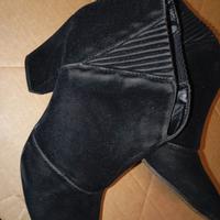 Stivaletto Tronchetto  camoscio ecologico nero