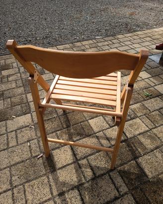Sedia pieghevole in legno 