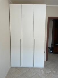 Armadio 3 ante bianco larice – L138-P60-H250