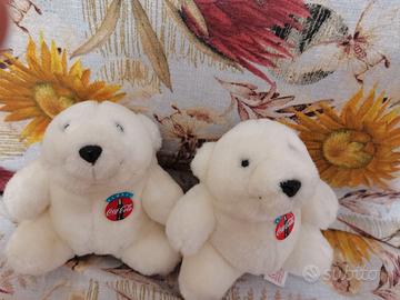 2 Peluche orsetti Coca cola vintage 