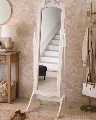 Specchio basculante in legno intagliato