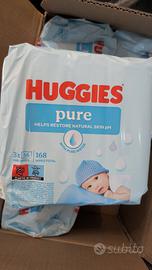 Huggies Pure, Salviette neonato, 99% acqua 