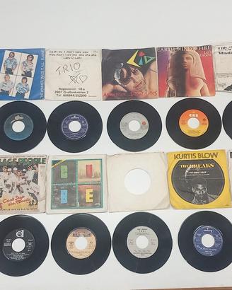 vinili 45"giri con copertina musica dance anni "80