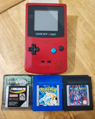 Lotto Nintendo Gameboy Color originale + 3 Giochi