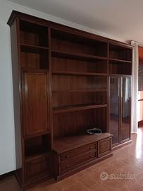 Armadio libreria in legno massello