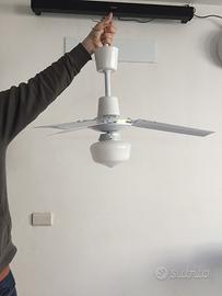 Lampdario con ventilatore e regolatoree