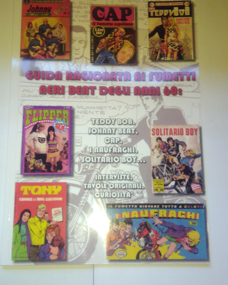 Fumetti anni 60 neri beat teddy bob johnny cap