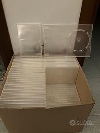 Cuatodie porta DVD/CD Trasparenti