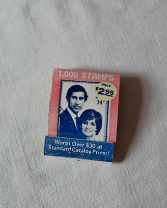 Fiammiferi Lady Diana e Carlo vintage