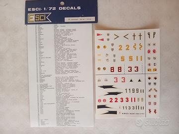 ESCI Decals aerei FW190 e BF109 scala 1:72