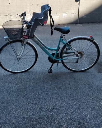 Bici con seggiolino bambino