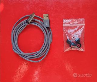 FILO CELLULARE + RICAMBI TAPPI CUFFIE NUOVE