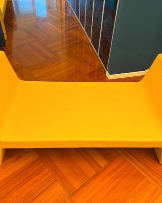 Panca/Divano design AKKA 2 posti Nahu – skay ocra