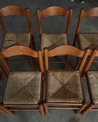 Sedie in legno massello