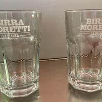 Bicchieri Moretti la bianca 0,2cl originali